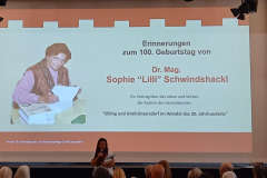Erinnerungsfeier zum 100. Geburtstag Dr. Sophie Schwindshackl_2026