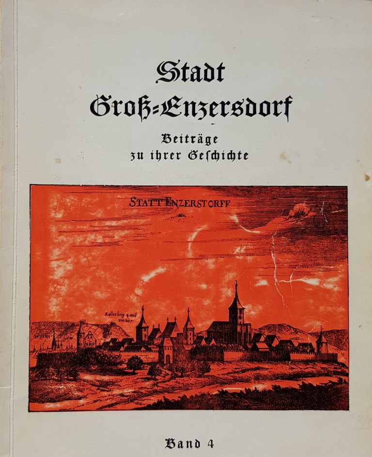 1965 „Stadt Groß-Enzersdorf  Beiträge zu ihrer Geschichte“  (Band 4)